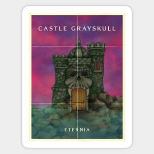 Castle Grayskull Travel Poster Sticker